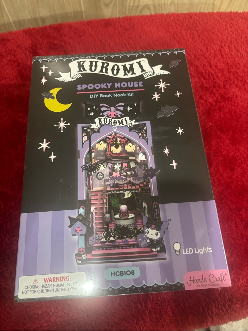 Spooky House DIY Book Nook Kit - Black & Purple